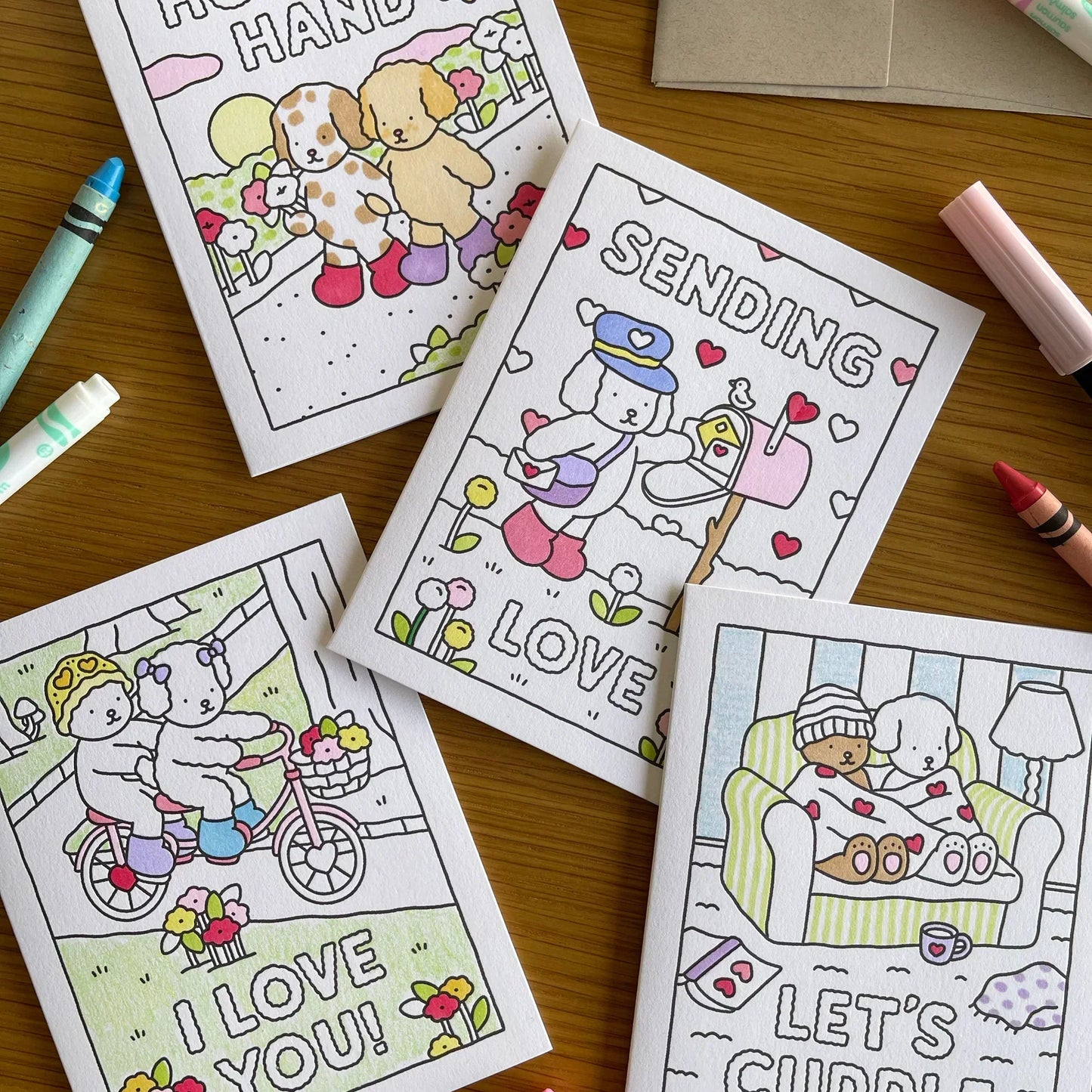 Cartão para Colorir "Eu Te Amo!"