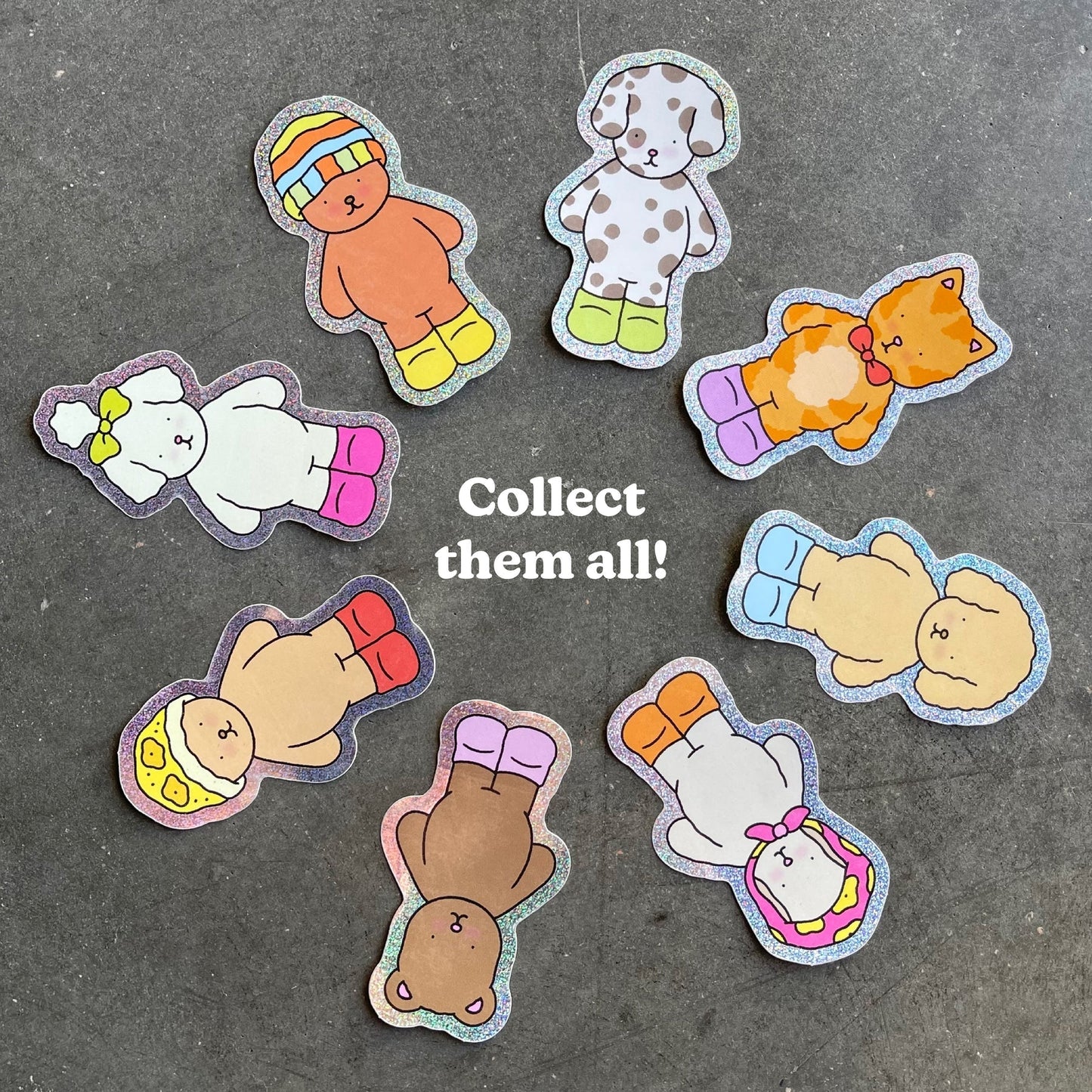 Sticker Glitter Kickflip + Cartão Informativo
